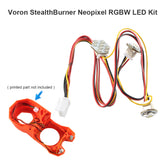 FYSETC Voron StealthBurner LED Kit NeoPixel RGBW Mini Button PCB Leds PTFE Wiring Harness For Voron2.4 Trident 3D Printer Parts